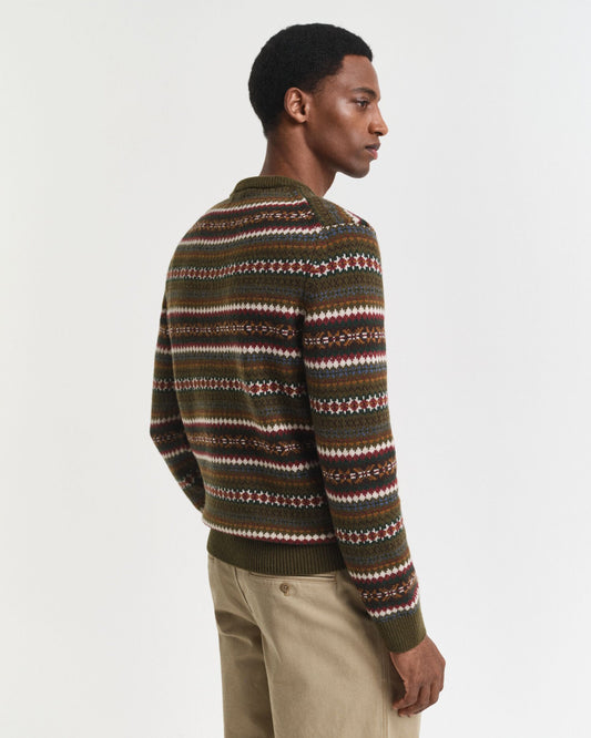 Fair Isle Crew Neck Sweater
