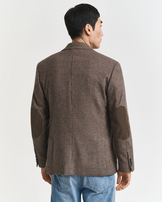 Slim Fit Houndstooth Check Blazer