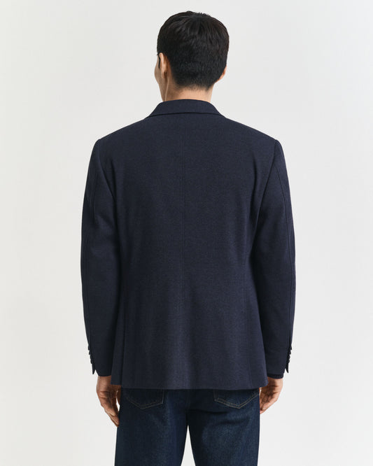 Slim Fit Two-Toned Jersey Piqué Blazer