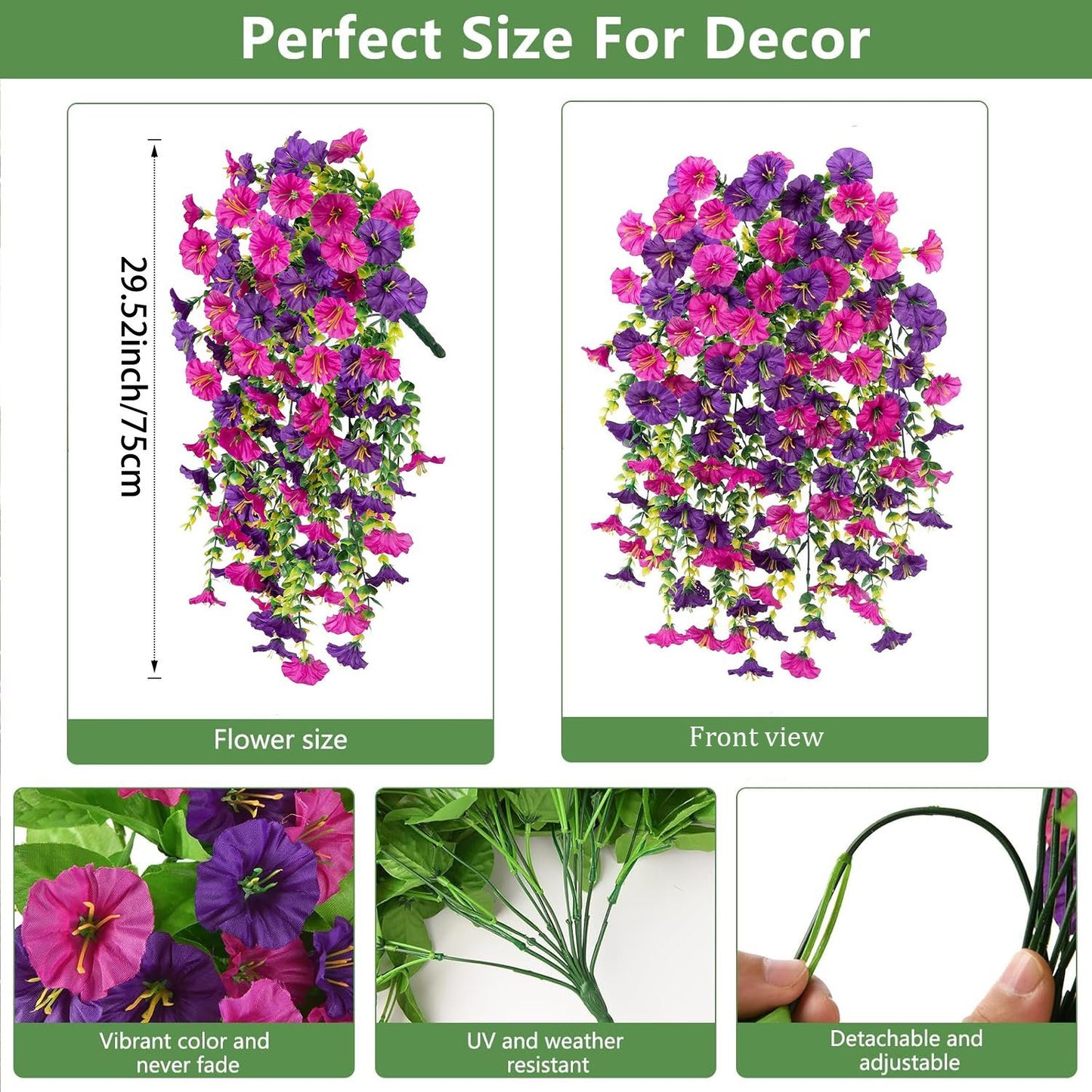💖Mother's Day Hot Sale🌺UV Resistant Hanging Artificial Morning Glory Vine