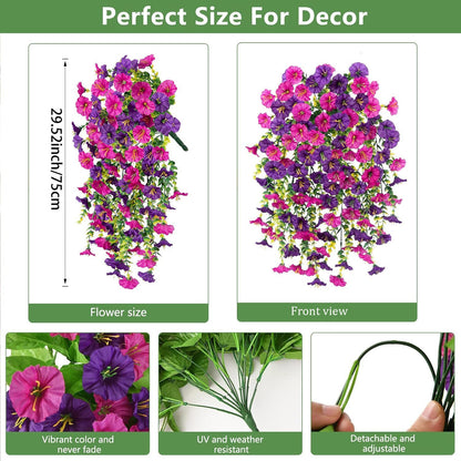 💖Mother's Day Hot Sale🌺UV Resistant Hanging Artificial Morning Glory Vine