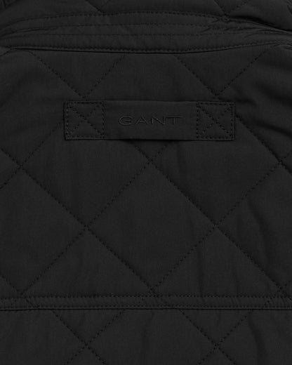 Men's Quilted Windcheater Vest - BLACK