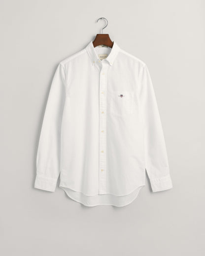 Men's Regular Fit Oxford Shirt - WHITE