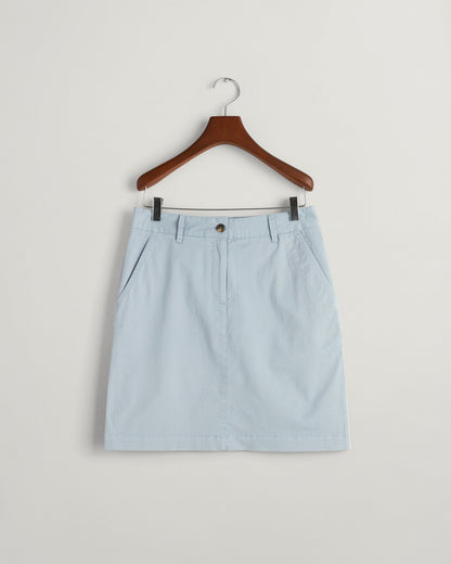 Women's Chino Skirt - DOVE BLUE