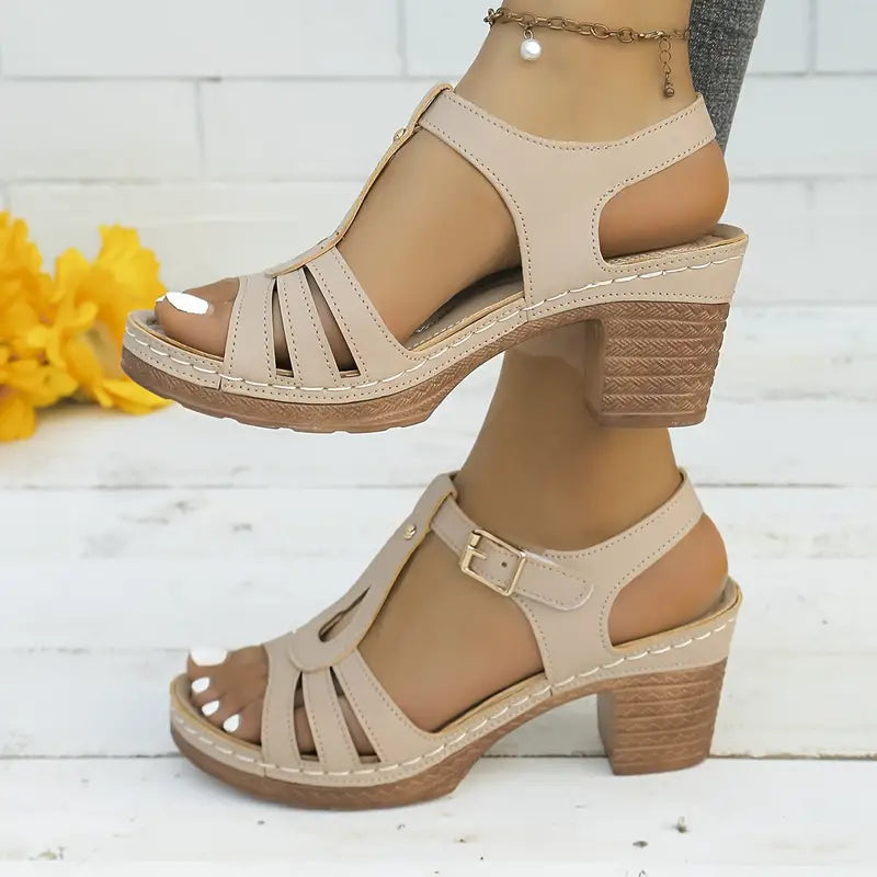 Women's Solid Color Stylish Sandals
