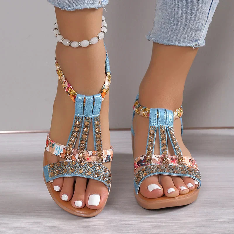 Women's New Summer Rhinestone Open Toe Orthopaedic Sandals