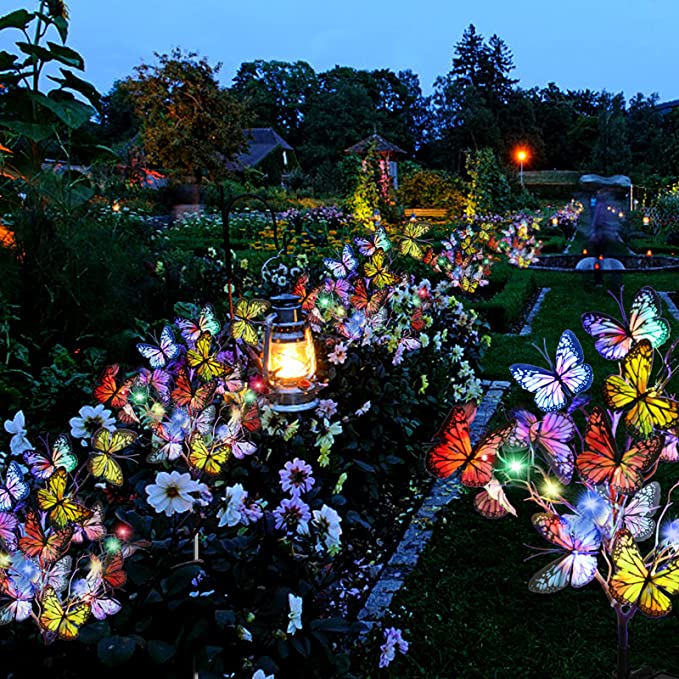 🦋HOT SALE 49% OFF🔥Chikalabs Garden Led Solar Butterfly Stake Lights
