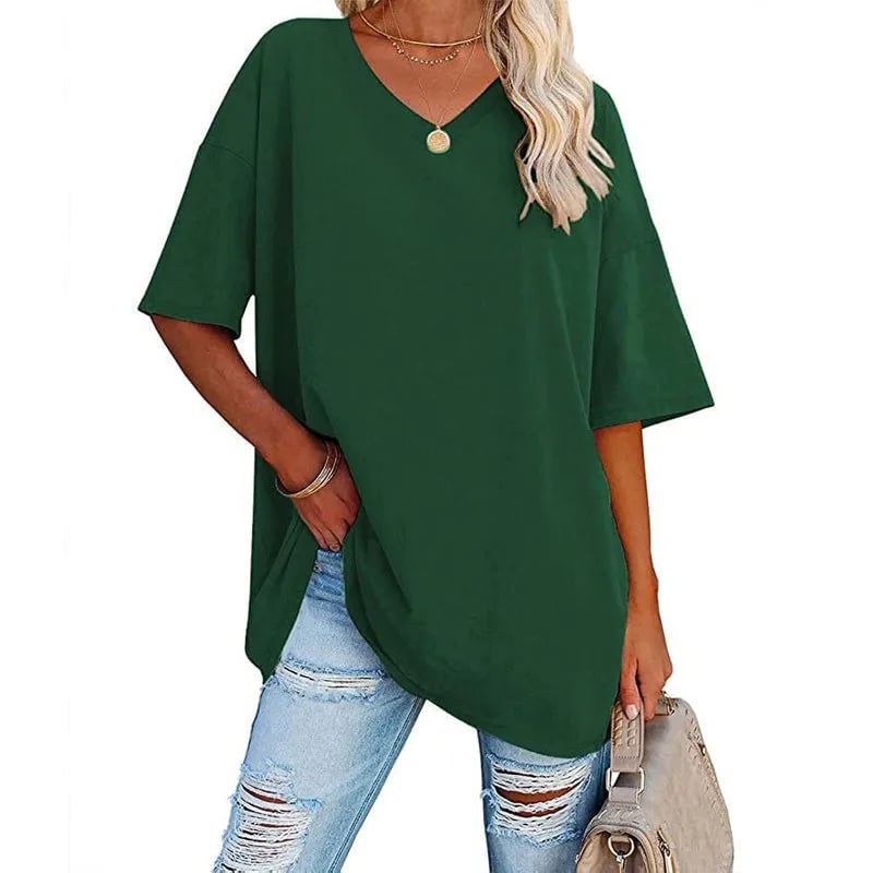 🔥Up to 69% OFF Today🔥Women Summer 2025 Tops Casual V-neck T-shirts