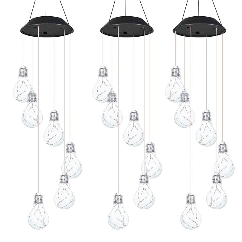 🔥2025 BEST GIFT TO FAMILY🔥Colorful LED Solar-Powered Light Bulb Wind Chimes