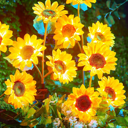 🌷Chikalabs Garden Pink Solar Flower Lights - 4 Pack LED Outdoor Garden Lights