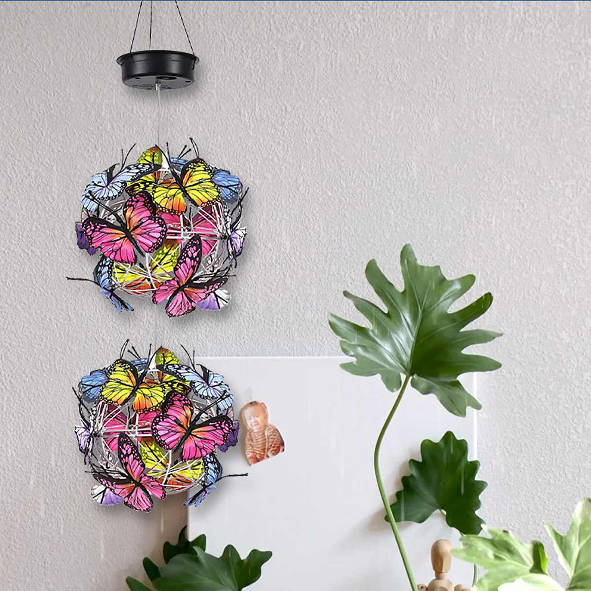 🦋 Beautify Your Garden 2025- ✨Chikalabs Creative Hummingbird Solar Wind Chimes