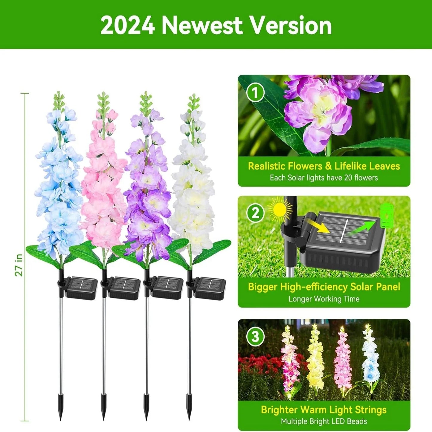 🪻Chikalabs Outdoor Solar Flower Garden Lights