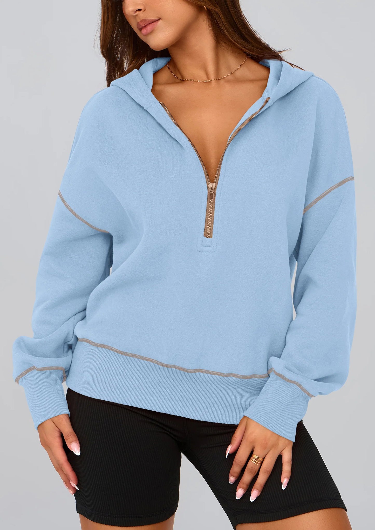 ⏰LAST DAY SAVE 59%💥Women's Fall/Winter Half Zip Hoodie Pullover