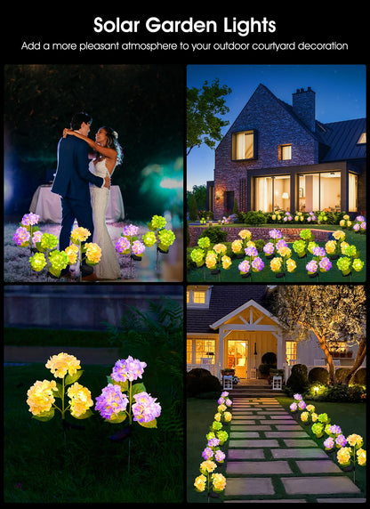 💐Chikalabs Garden Rose Solar Flower Lights