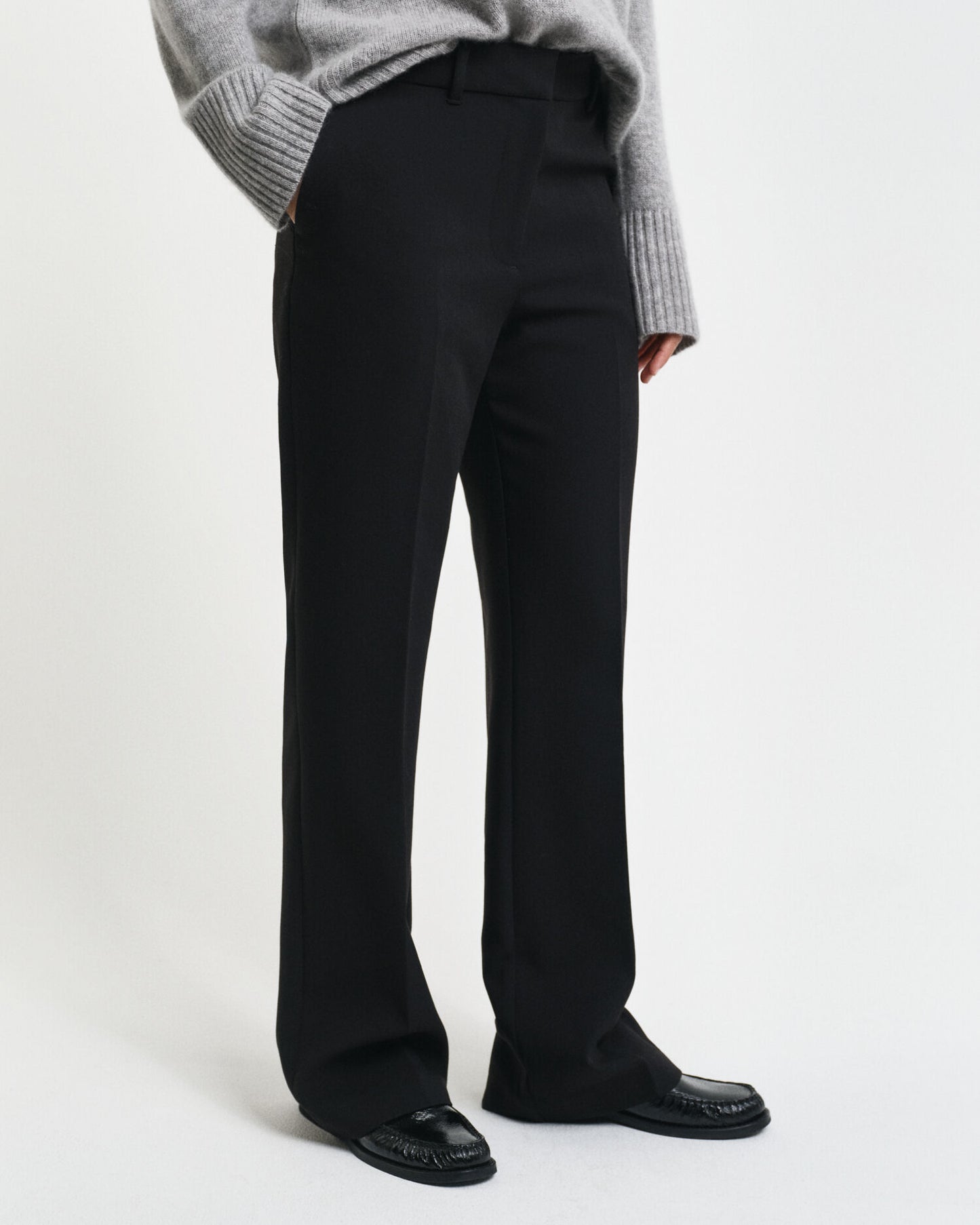 Slim Fit Flared Slacks