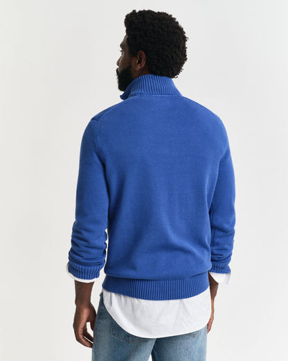 Casual Cotton Half-Zip Sweater