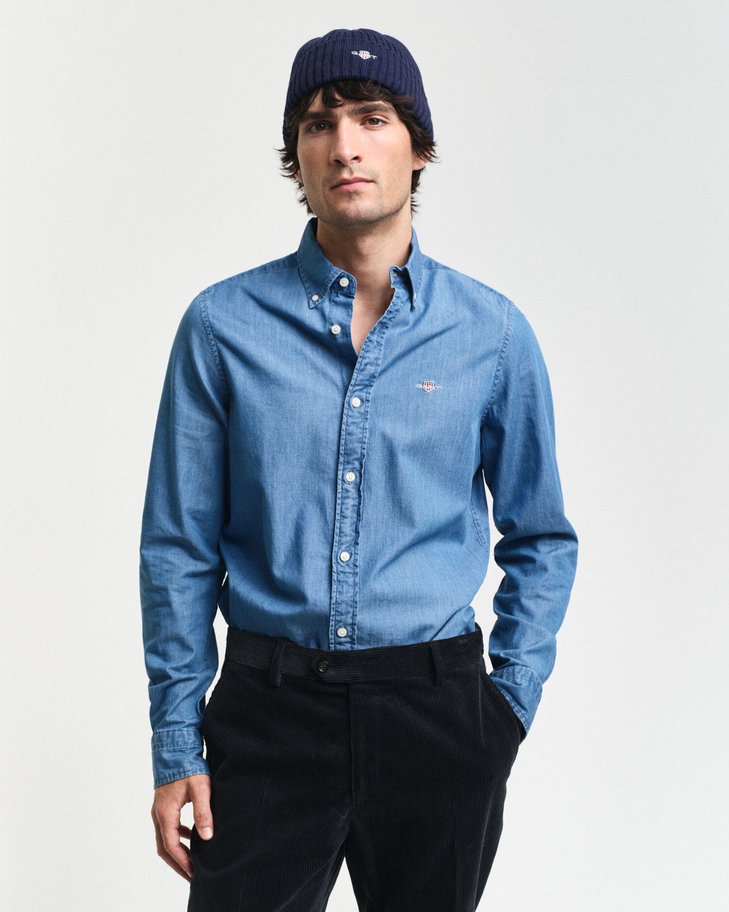 Slim Fit Indigo Shirt