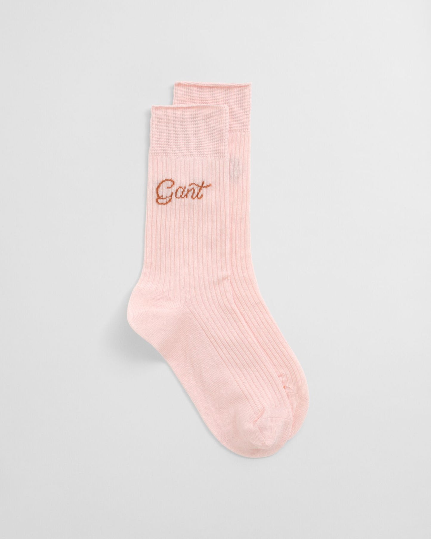 Script Ribbed Socks