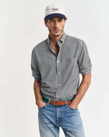 Regular Fit Striped Poplin Shirt