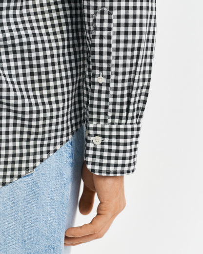 Regular Fit Classic Gingham Poplin Shirt