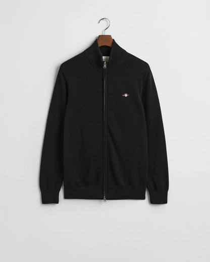 Casual Cotton Zip Cardigan