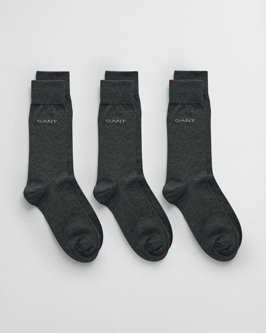 3-Pack Mercerized Cotton Socks
