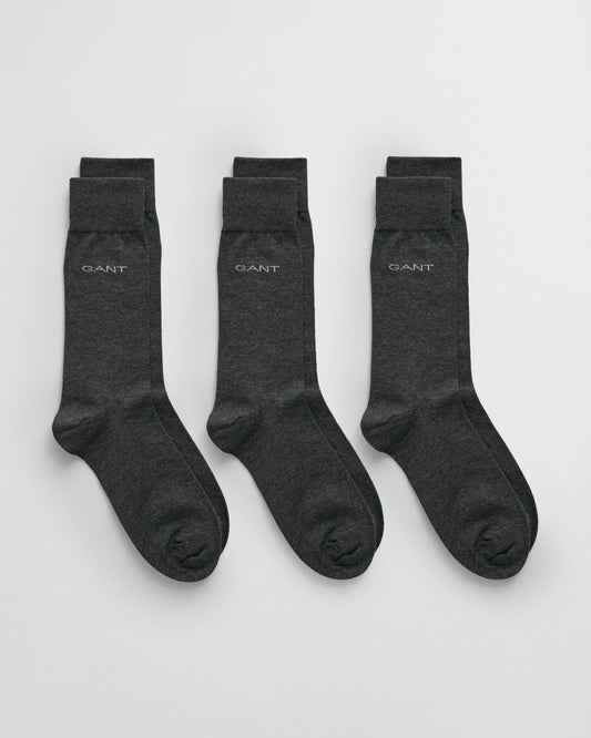 3-Pack Mercerized Cotton Socks