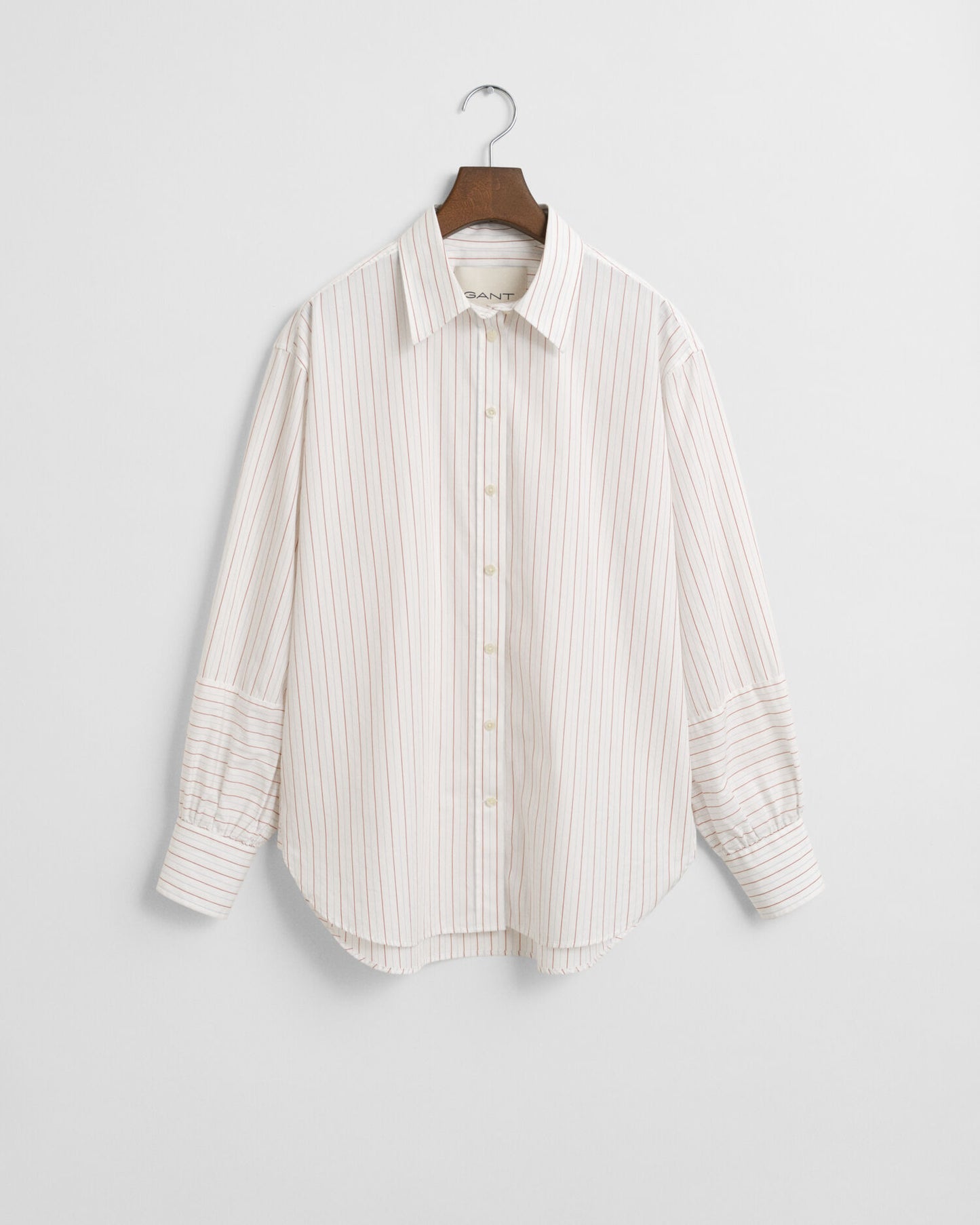 Relaxed Fit Striped Volume Sleeve Shirt