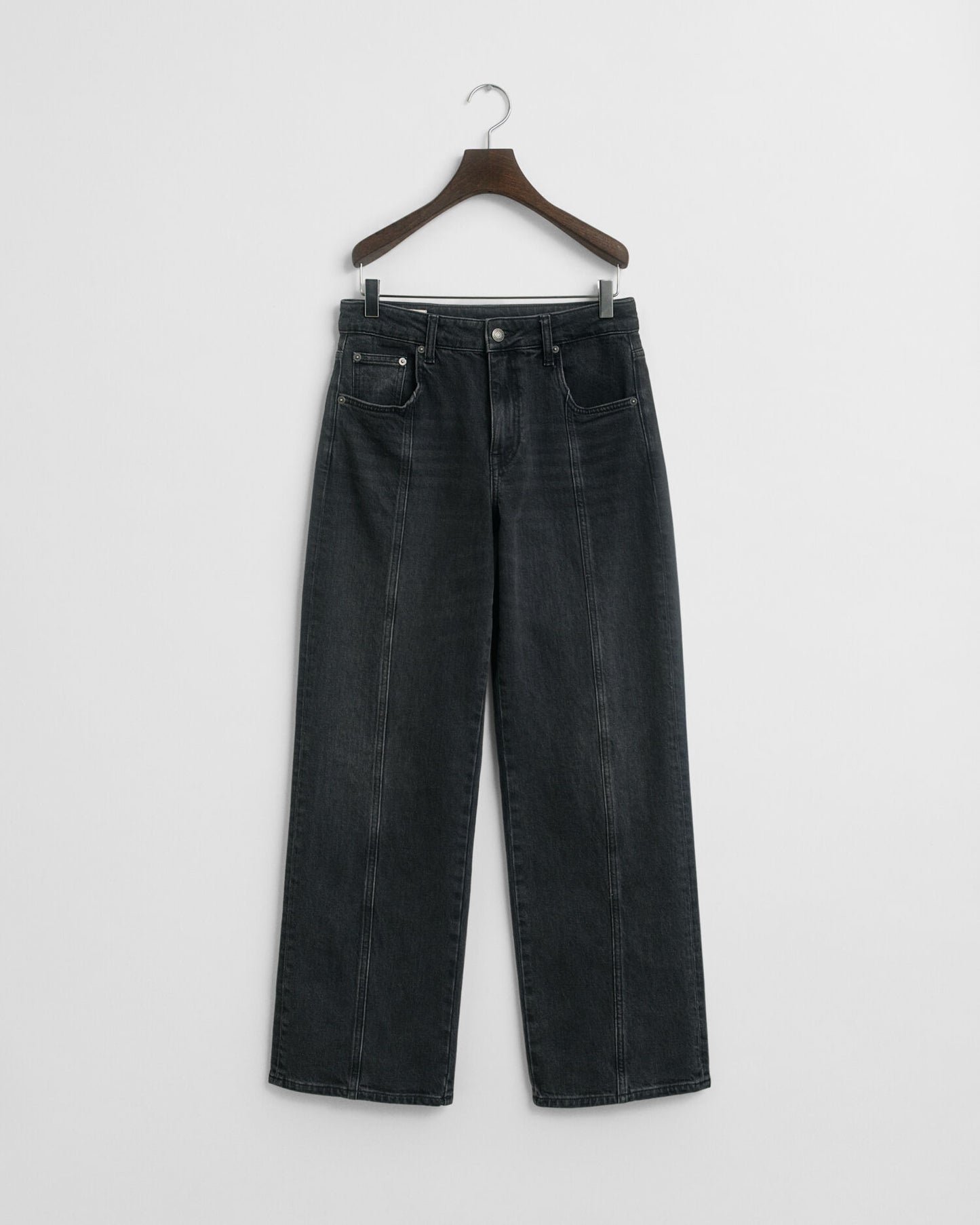 Relaxed Fit Straight Seam Jeans