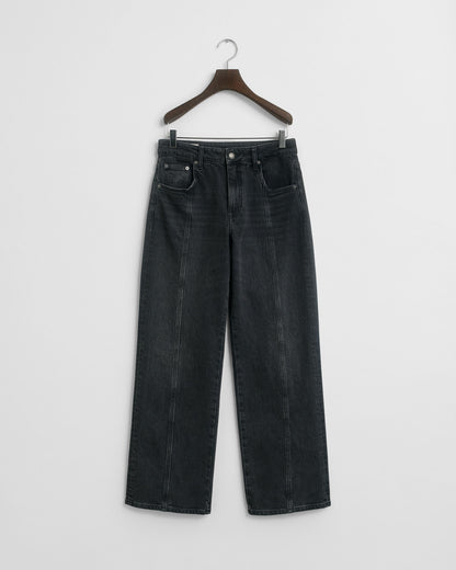 Relaxed Fit Straight Seam Jeans