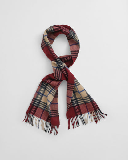 Checked Wool Scarf