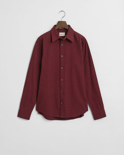 Regular Fit Melange Flannel Shirt