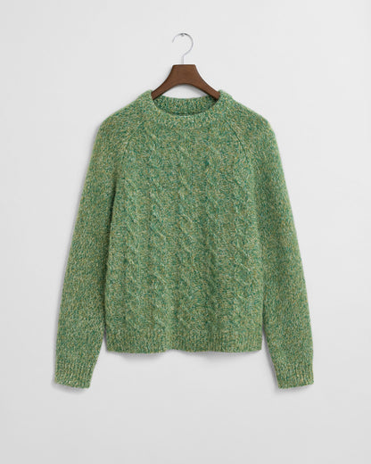 Cable Knit Crew Neck Sweater