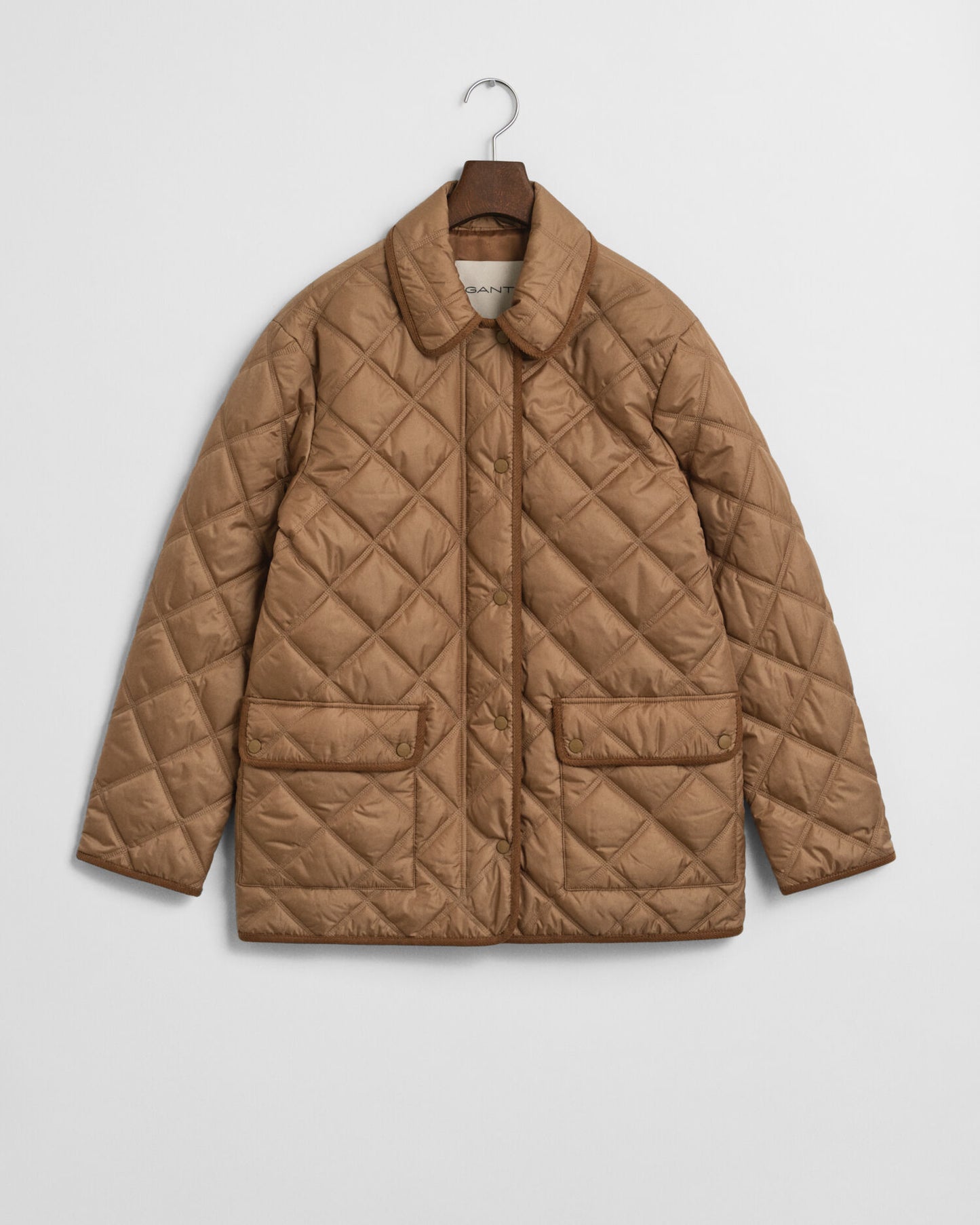 Quilted Corduroy Trim Jacket