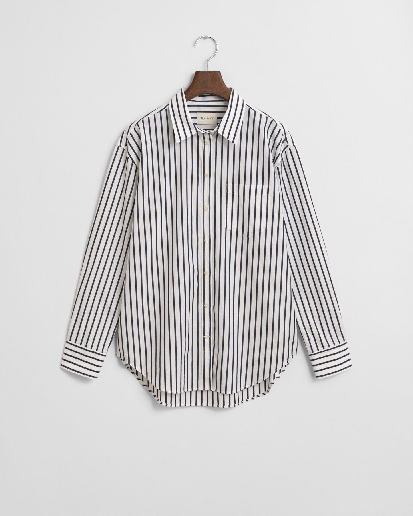 Relaxed Fit Classic Striped Poplin Shirt