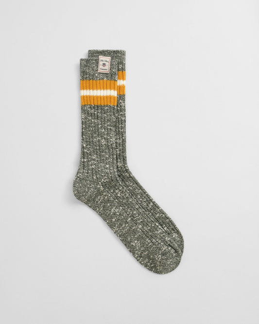 Striped Melange Socks