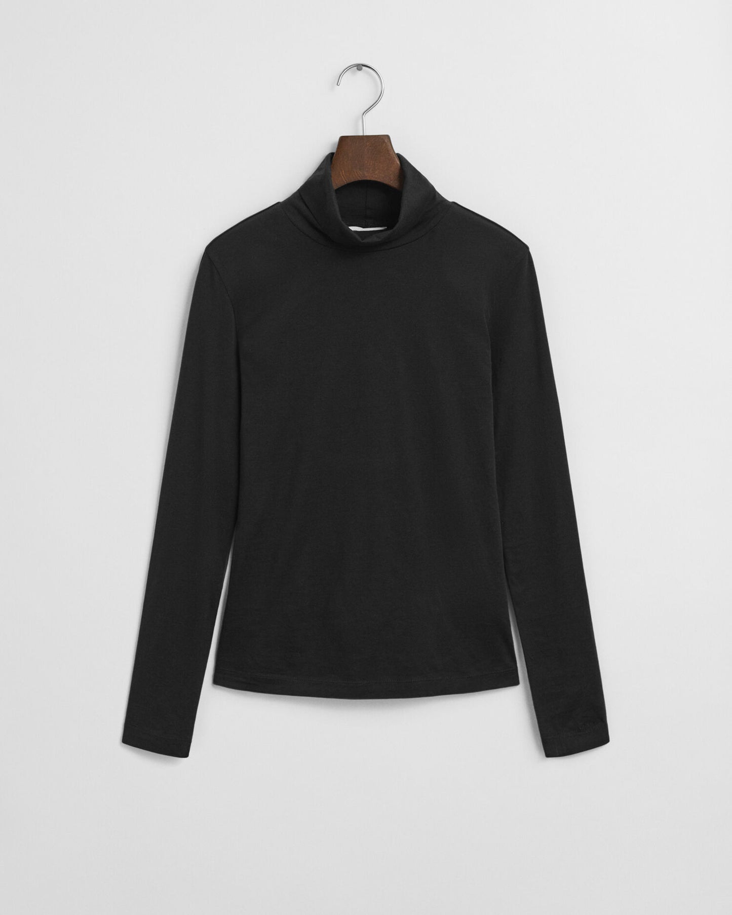 Lightweight Cotton Turtleneck Top