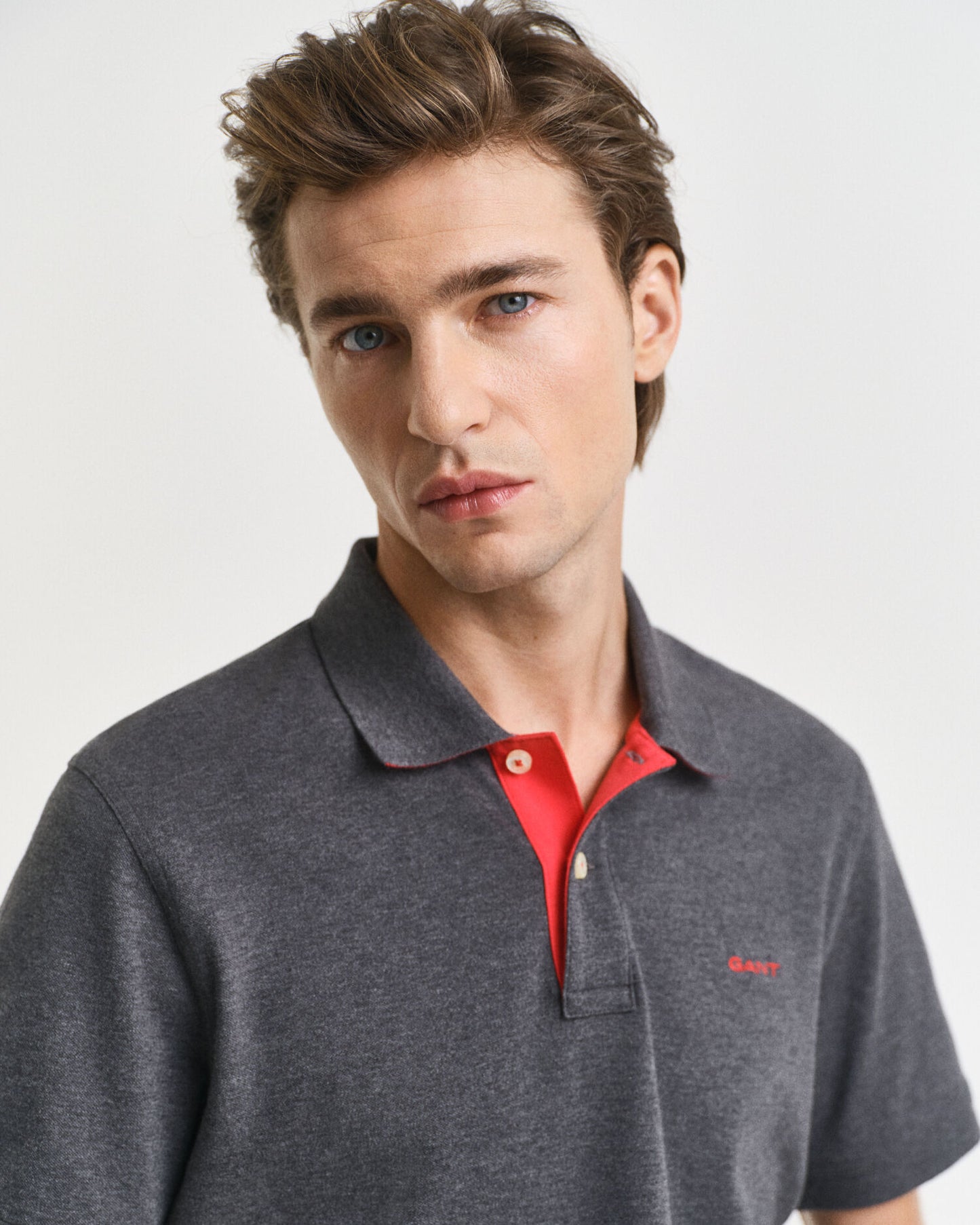 Contrast Piqué Polo Shirt