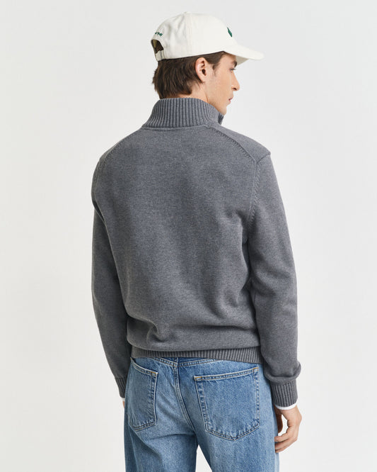 Casual Cotton Half-Zip Sweater