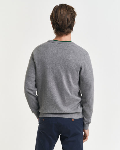 Classic Cotton V-Neck Sweater