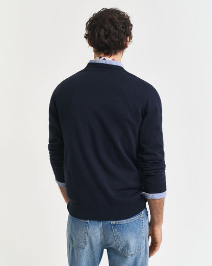 Classic Cotton V-Neck Sweater