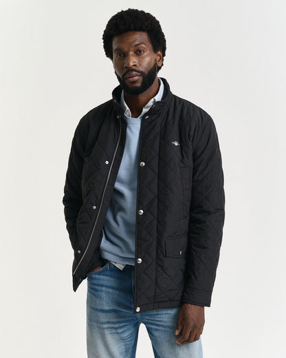 Quilted Windcheater Mid-Length Jacket