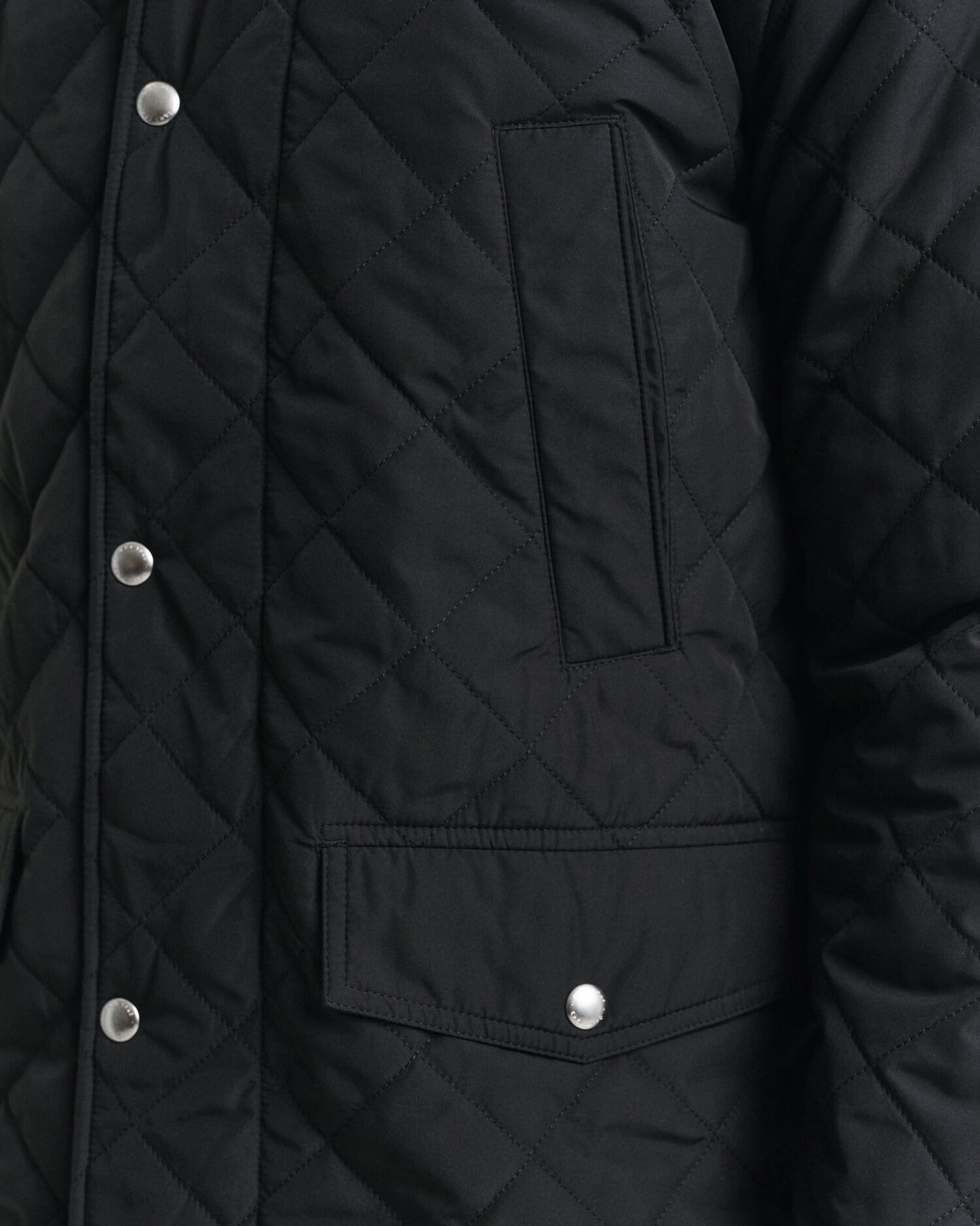 Quilted Windcheater Mid-Length Jacket