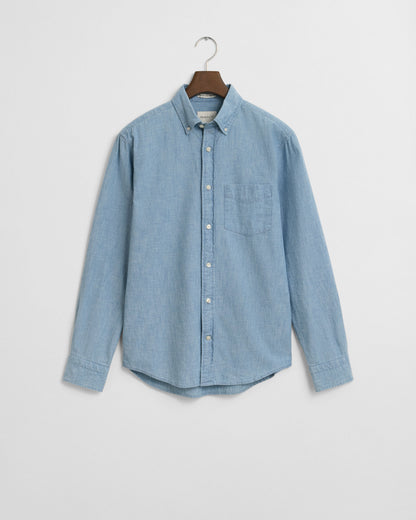 Regular Fit Indigo Chambray Shirt