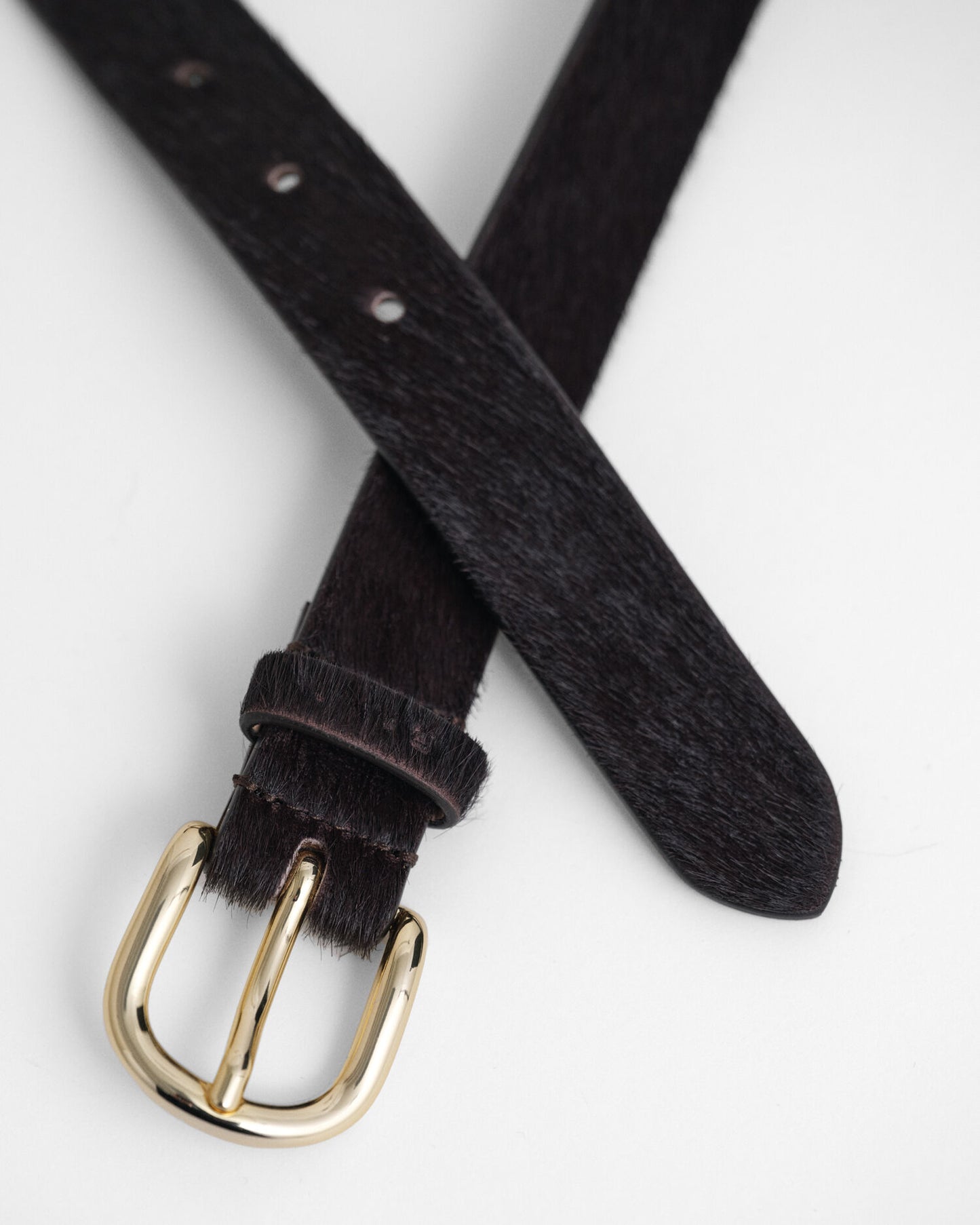 Pony Hair Leather Belt