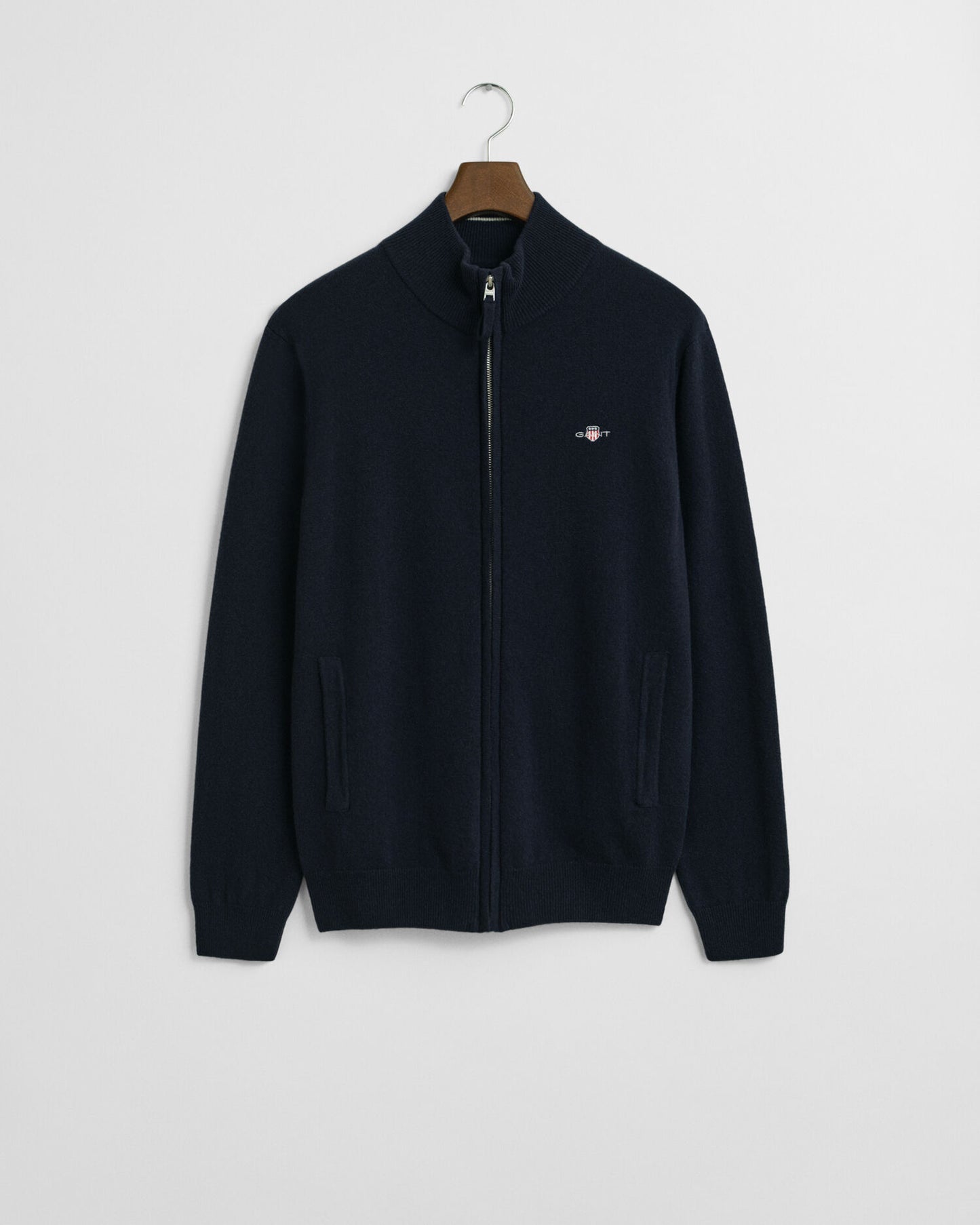 Superfine Lambswool Zip Cardigan