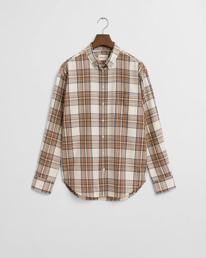 Relaxed Fit Checked Flannel Shirt