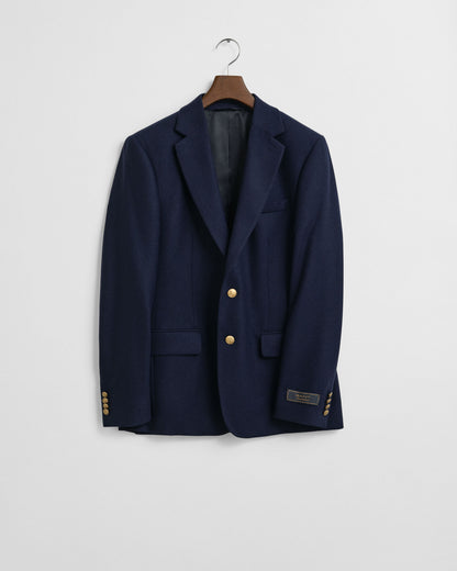 Slim Fit Wool Flannel Club Blazer