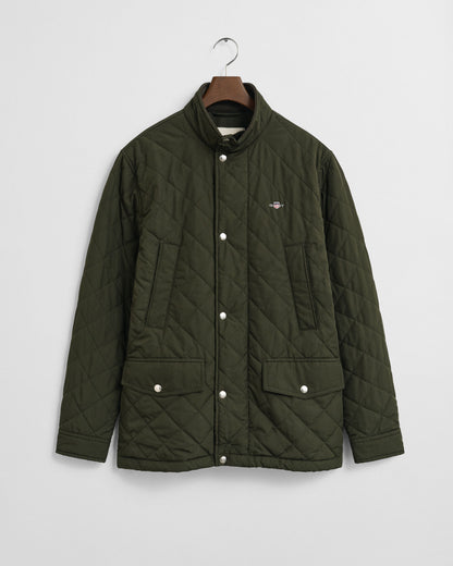 Quilted Windcheater Mid-Length Jacket