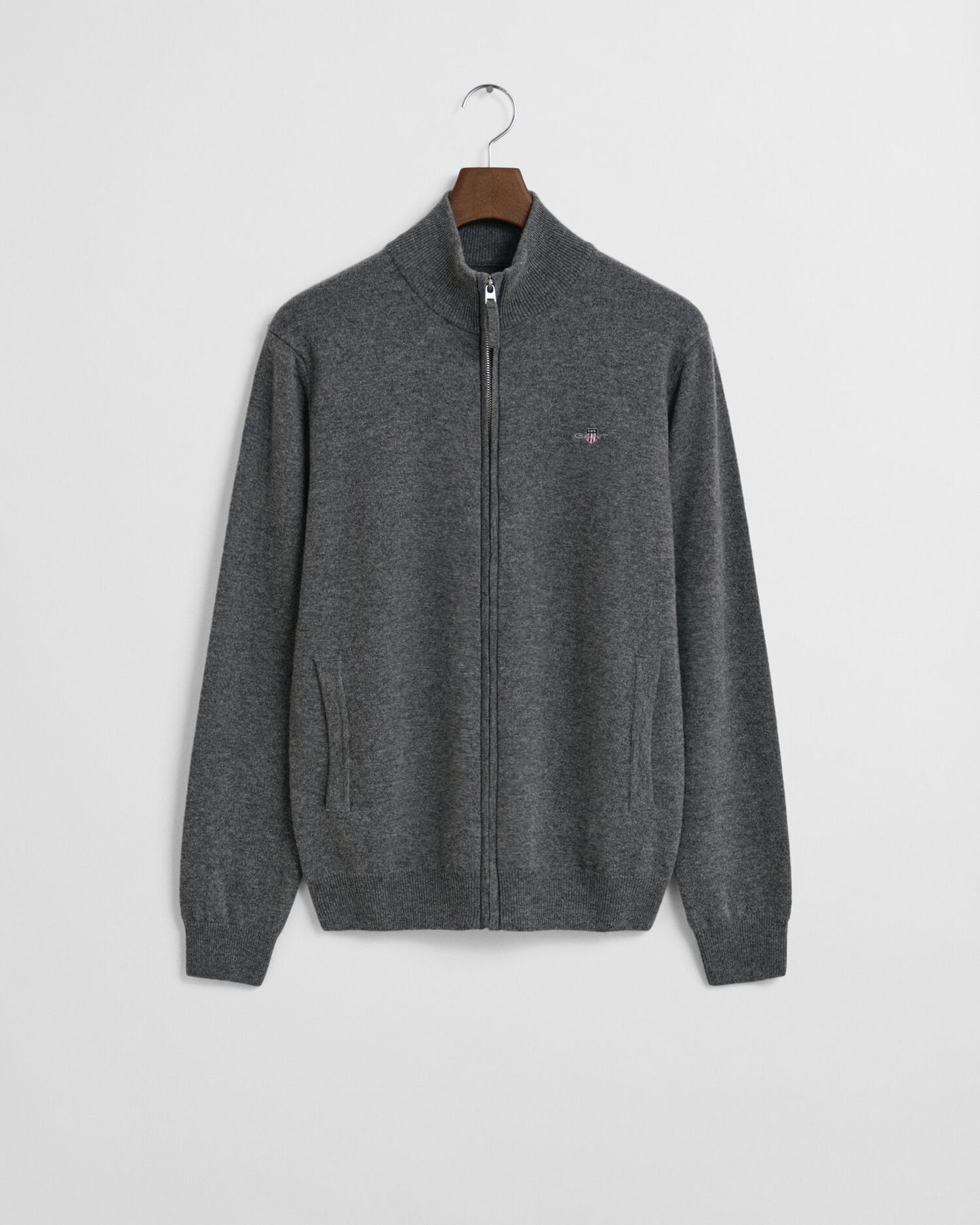 Superfine Lambswool Zip Cardigan